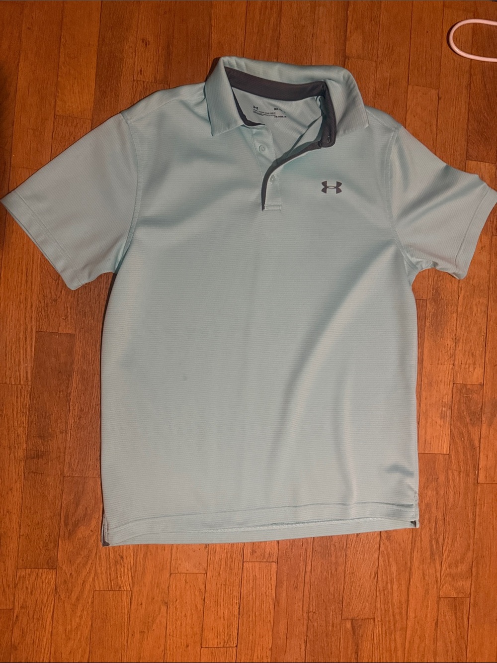Under Armour Men's Mint Blue Performance Polo